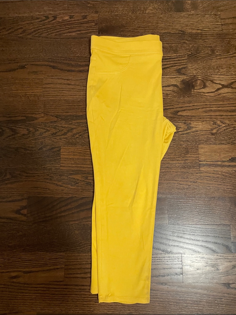 Women’s Bright Yellow Stretch Pull On Pants